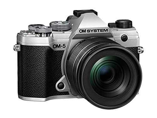 Om System Fotocamera Om-5 Con Sistema Micro Quattro Terzi, Incl. Obiettivo M.Zuiko Digital Ed 12-45Mm Pro, Sensore Live Mos Da 20Mp, Stabilizzazione D