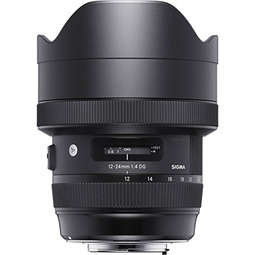 Sigma Hsm Art Obiettivo 12-24 Mm-F/4.0-Af A Dg Hsm, Attacco Nikon, Nero