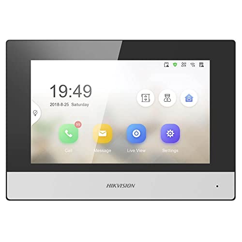 Hikvision Digital Technology Ds-Kh6320-Wte1 Sistema Per Video-Citofono 17,8 Cm (7") Nero, Bianco