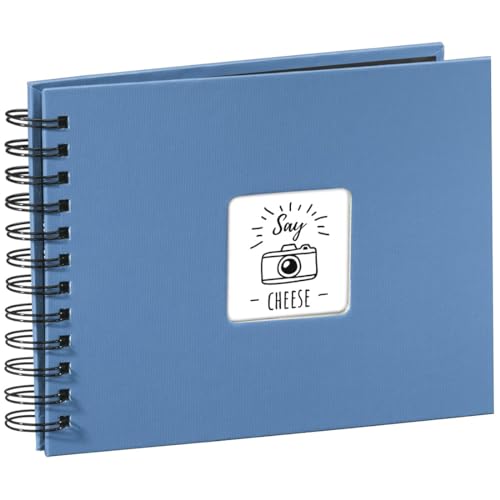 Hama Album Porta Foto Fine Art Con Spirale, 50 Foto 10X15, Colore Azzurro