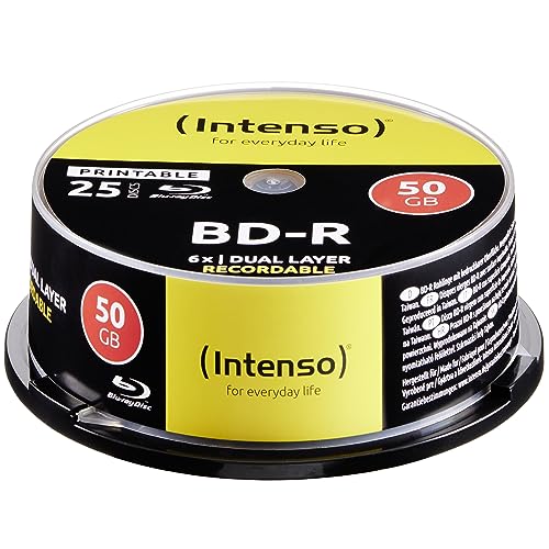 Blu-Ray, 50 Gb Stampabile, Mandrino Da 25