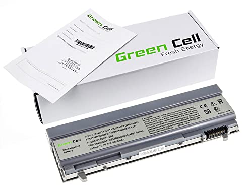 Green Cell Extended Serie Pt434 W1193 4M529 - Batteria Per Pc Portatile Dell Latitude E6400 E6410 E6500 E6510 (9 Celle, 6600 Mah, 11,1 V, Argento)