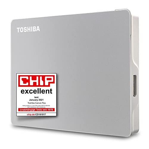 Toshiba 1Tb Canvio Flex Portable External Hard Drive Unità A Stato Solido For Mac, Windows Pc And Tablet Use, Compatible With Most Usb-C And Usb-A Dev