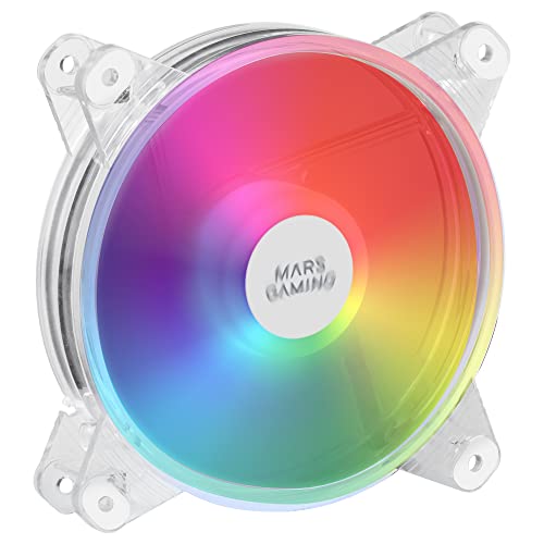 Mars Gaming Mfd, Ventola 120Mm Rgb, Ultra Silenziosa 14Db, Molex, Trasparente