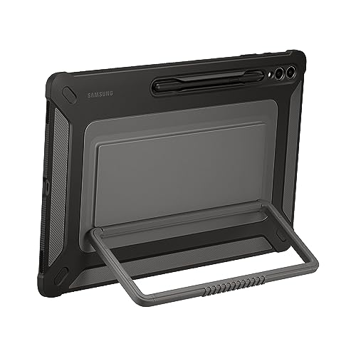 Samsung Outdoor Cover Custodia Con Protezione E Cavalletto Posizionabile Per Galaxy Tab S9 Ultra, Black