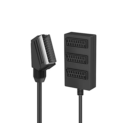 Hama - Ciabatta Scart M/3 Scart F, Cavo 50 Cm