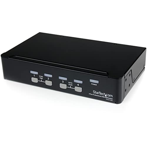Startech.Com Switch Kvm Usb Professionale A 4 Porte Sv431Usb Con Hub