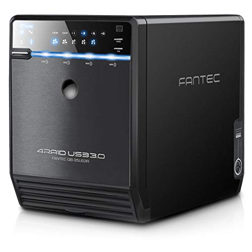 Fantec Qb-35Us3R Box Case Esterno Per 4X Hard Disk Sata I/Ii/Iii Da 9,89Cm (3,5"), Usb 3.0 Superspeed, Esata, Raid (Modalità 0/1/3/5/10/Big), Ventola 