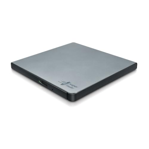Hitachi-Lg Gp57 External Dvd Drive, Slim Portable Dvd Player/Writer For Laptop/Desktop Pc, With Usb 2.0, Windows And Mac Os Compatible, 8X Read/Write 