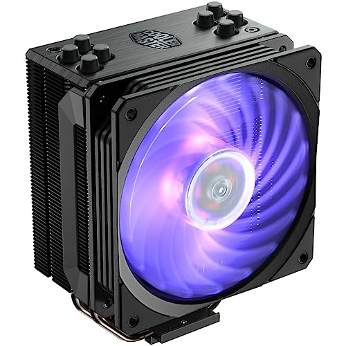 Cooler Master Hyper 212 Rgb Black Edition Cpu Air Cooler Ad Aria Con Staffa Lga1700 - 4 Tubi Calore Contatto Diretto Continuo E Alette, Ventola Sf120R