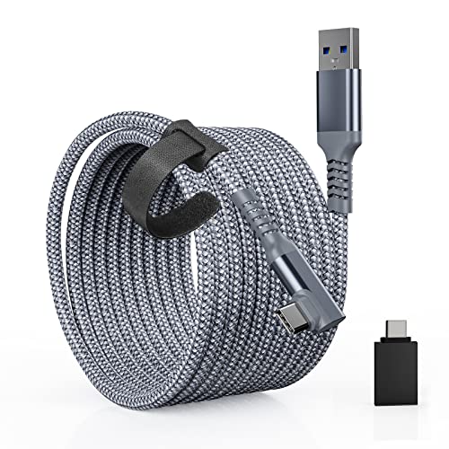 Tiergrade Link Cable 6M Compatibile Con Quest2 / Pico 4, Usb A To C Accessori Per Cavi Con Trasferimento Dati Da 5 Gbps, Cavo Usb3.0 Intrecciato In Ny