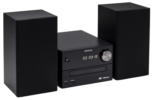 Kenwood, Sistema Hifi Stereo M-420Dab, Con Sintonizzatore Dab+ E Fm Con Rds, Bluetooth Per Audio-Streaming V5.0 (A2Dp), Lettore Cd E Riproduzione Mp3