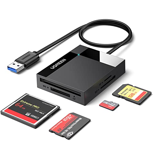 Ugreen Usb 3.0 Lettore Schede Sd Tf Cf Ms Card Reader 4 In 1 Usb A Lettore Schede Di Memoria Sd Adattatore Per Schede Di Memoria Compatibile Con Windo