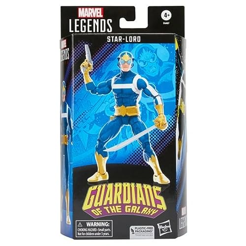 Hasbro Figura Star-Lord Guardiani Della Galassia Marvel Legends Articolata 15 Cm