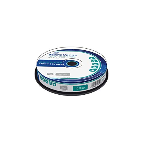 Mediarange Mr466 Confezione Dvd+R, Argento