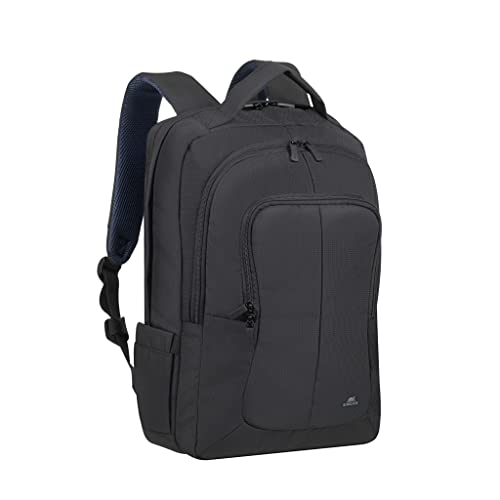 Rivacase 8460 Black Bulker Laptop Backpack 17", Zaino Per Laptop Fino A 17", Nero