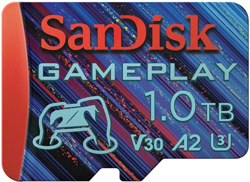 Sandisk 1 Tb Gameplay Scheda Microsd Per Mobile Gaming/Console Portatili, Fino A 190 Mb/S
