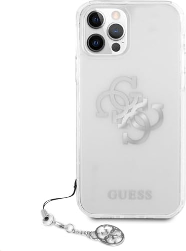 Guess Cover Cool Per Iphone 12 Pro Max Licenza Logo + Ciondolo Argentato
