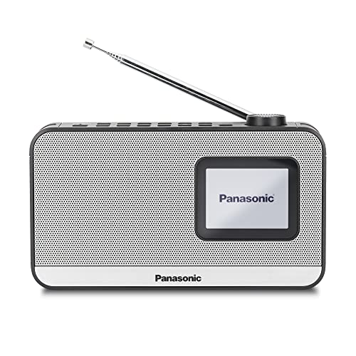 Panasonic Rf-D15Eg-K Radio Digitale Dab+/Fm Portatile Con Bluetooth, Display Lcd Tft 2,4", Diffusore 1W 5Cm, Alimentata A Batteria E Ac, Funzioni Slee