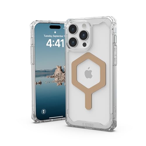 Urban Armor Gear Plyo Custodia Compatibile Con Apple Iphone 15 Pro Max [Ricarica Wireless/Carica Magnetica Compatibile, Angoli Morbidi, Bordo Rialzato
