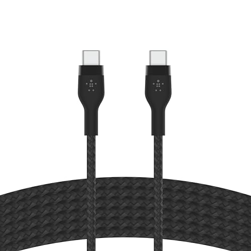 Belkin Boostcharge Pro Flex Cavo Intrecciato Da Usb Type C A Usb C, Cavo Di Ricarica Rapida Pd, Certificato Usb-If Per Iphone 15, Galaxy S24, Pixel, I