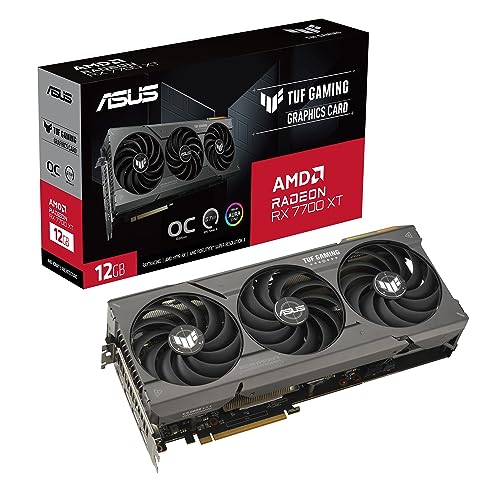 Asus Tuf Gaming Amd Radeon Rx 7700 Xt Oc Edition Scheda Grafica 12 Gb, Gddr6 192-Bit, Opengl 4.6, 18 Gbps Pcie 4.0, 750W, Hdmi, 3 Displayport, Gpu Twe