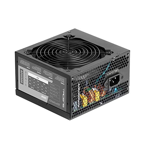 Tacens Anima Apiii500, Alimentatore Pc Atx 500W, Tecnologia Smd 85% Bronze 12V, Ventola Ultrasilenziosa 12 Cm
