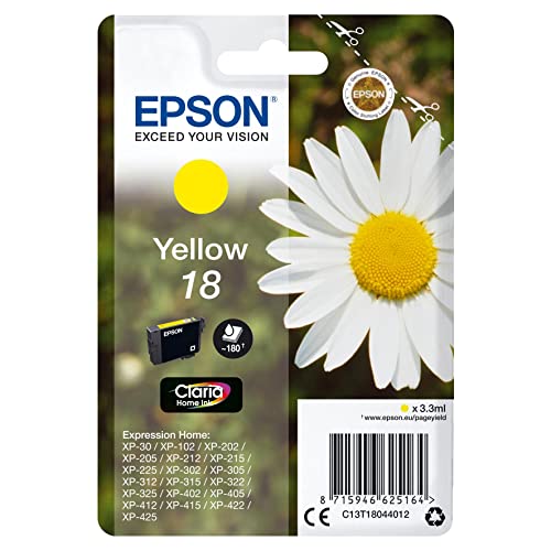Ink Epson C13T18044012 Giallo Margherita X Xp-205 Xp-305 Xp-405Wh Xp-212 Xp-215 Xp-312 Xp-315 Xp-412 Xp-225 Xp-322 Xp-325 Xp-422