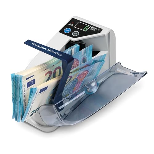 Safescan 2000 Contabanconote Portatile Che Conta Banconote Ordinate - Contabanconote Da Viaggio - Contabanconote Per Banconote Ordinate E Per Tutte Le