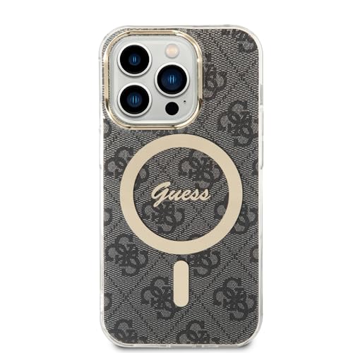 Cg Mobile Guess Magsafe Iml 4G - Custodia Rigida Per Iphone 15 Pro, Colore: Nero