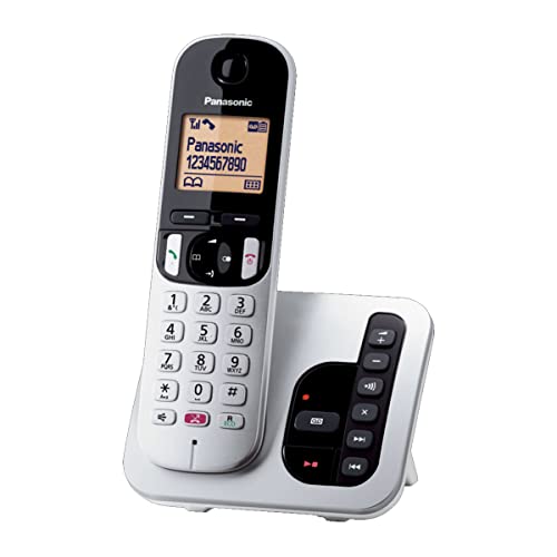 Panasonic Kx-Tgc260Jts Telefono Cordless Digitale Con Segreteria Telefonica Digitale, Unità Base E 1 Ricevitore, Id Chiamante, Blocco Chiamate Indesid