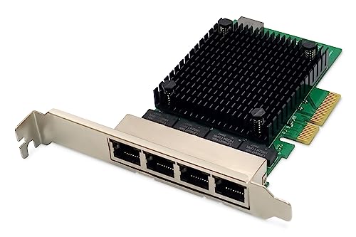 Digitus Scheda Di Rete Server Ethernet 2,5 Gigabit - 4 Porte Rj45 - Nic - Rtl8125B - 10/100/1000/2500 Mbps