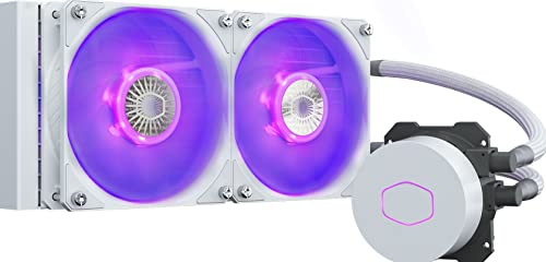 Cooler Master Masterliquid Ml240L V2 Rgb Raffreddatore Per Cpu A Liquido, Bianco (White Edition)