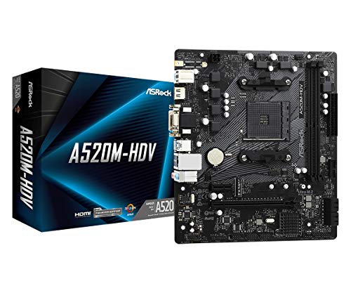 Asrock A520M-Hdv Socket Am4 Micro Atx