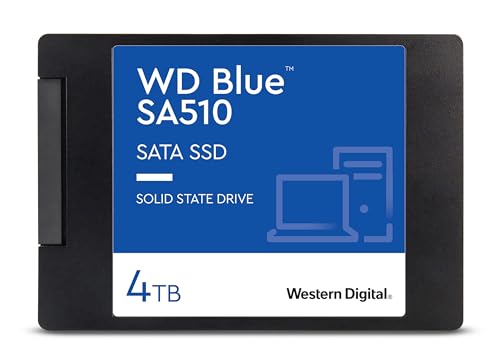 Wd Blue Sa510 4Tb 2.5" Sata Ssd Con Velocità Di Lettura Fino A 560 Mb/S