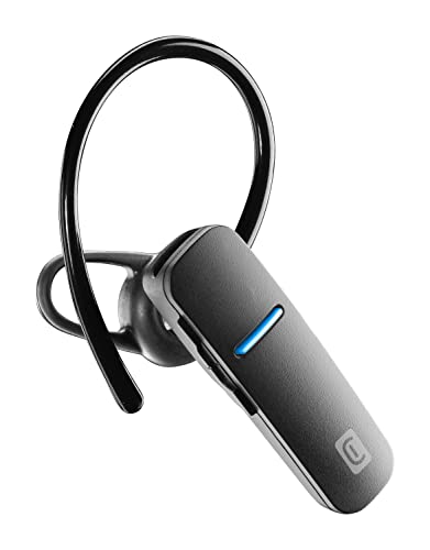 Cellularline | Sleek | Auricolare Mono Bluetooth® Ergonomico - Talk Time 5.5 Ore - Play Time 6 Ore - Charging Time 1.5 Ore - Dotato Di Assistente Voca