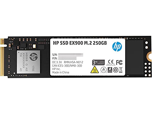 Hewlett Packard 2Yy43Aa#Abb Ssd Interno Da 250 Gb, Nero