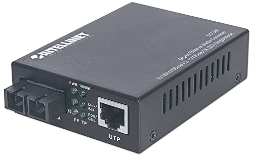 Intellinet 507349 Convertitore Multimediale Di Rete 1000 Mbit/S 1310 Nm Modalità Singola Nero