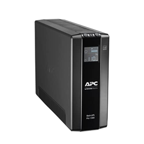 Apc By Schneider Electric Back Ups Pro Br1300Mi Gruppo Di Continuità Ups, 1300Va, 8 Uscite Iec, Interfaccia Lcd, Protezione Linea Dati Da 1 Gb