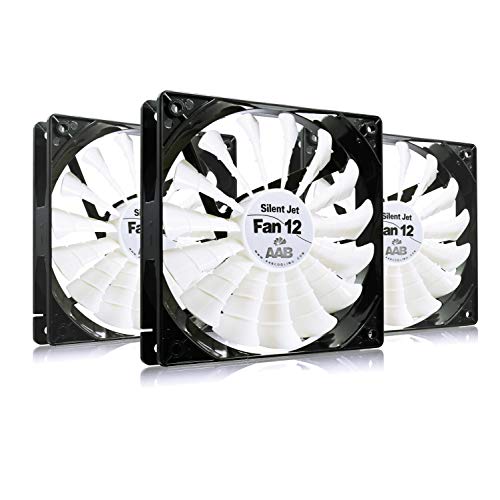 Aabcooling Silent Jet Fan 12 - Una Silenziosa E Molto Efficiente 120Mm Ventola Pc, 120Mm Fan, Ventilatore 12V, Accessori Pc, 12Cm, 3 Pin Cooling Fan, 