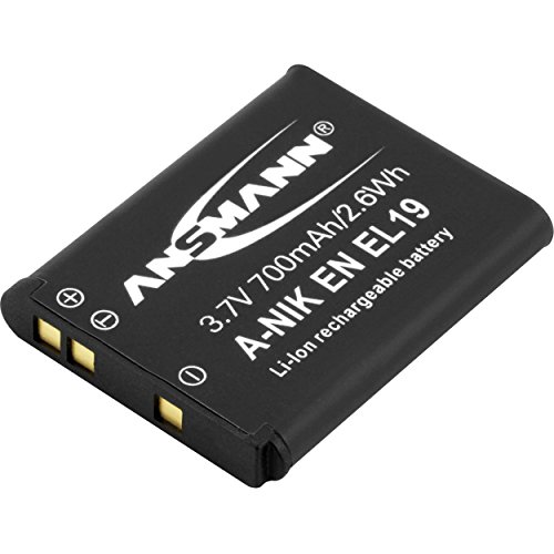 Ansmann 1400-0016 A-Nik Enel 19 Batteria Li-Ion Digicam 3,7V/700Mah Per Fotocamere Digitali Nikon