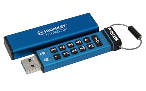 Kingston Ironkey Keypad 200 Drive Flash Type-A Usb, Crittografia Hardware Certificazione Fips 140-2 Di Livello 3 (In Fase Di Approvazione) Con Crittog