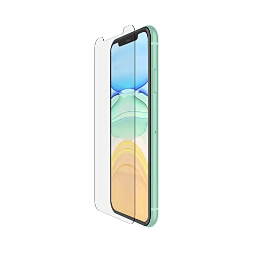 Belkin Pellicola Protettiva Antimicrobica In Vetro Temperato Per Iphone 11 (Protezione Avanzata Che Riduce I Batteri Sullo Schermo Fino Al 99%) Compat