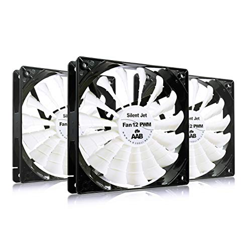 Aabcooling Silent Jet Fan 12 Pwm - Una Silenziosa E Molto Efficiente 120Mm Ventola Per Cpu, 4 Pin Fan, Ventilatore 12V, Pwm Processore Fan, 12Cm, Vent