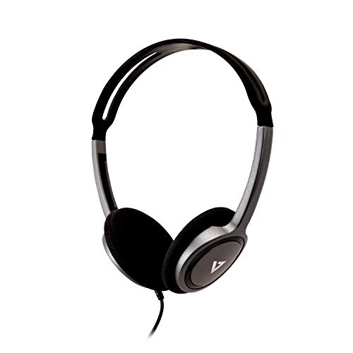 V7 Ha310-2Ep Cuffia Sovraurale Padiglione Auricolare Nero, Argento