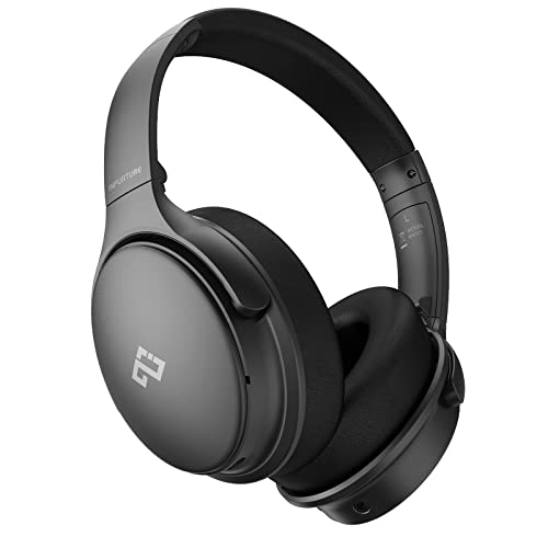 Infurture Noise Cancelling Headphones Cuffie Wireless Bluetooth 5.0 Cancellazione Attiva Del Rumore,Over Ear Con Microfono Stereo Hi-Fi,Carica Rapida,