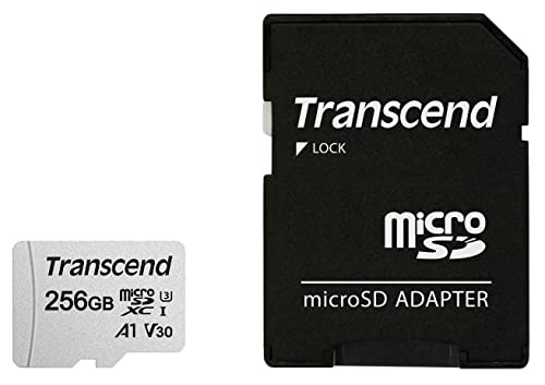 Transcend 256 Gb Microsdxc 300S Scheda Di Memoria Con Adattatore, Ts256Gusd300S-A