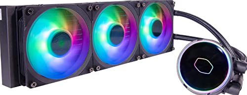 Cooler Master Masterliquid Pl360 Flux - Sistema Di Raffreddamento A Liquido Aio Per Cpu, 3 Ventole 120 Mm, Radiatore 360 Mm, Controller Rgb Indirizzab