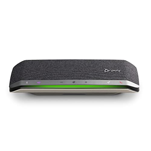 Poly - Altoparlante Per Conferenze Sync 40 (Plantronics) - Per Lavorare In Modo Flessibile - Si Collega A Pc/Mac Con Cavo Usb-A/Usb-C, Smartphone Tram