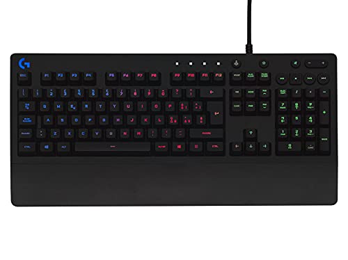 Logitech G213 Prodigy Gaming Keyboard, Rgb Lightsync Backlit Keys, Spill-Resistant, Customizable Keys, Dedicated Multi-Media Keys, Qwerty Spanish Layo